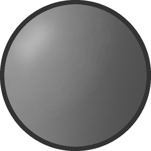 a gray soft-shaded circle